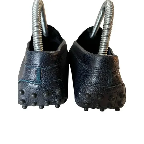 Tod's Navy Leather Driving Loafers - Picture 4 of 7